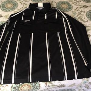 Long-Sleeved striped referee shirt